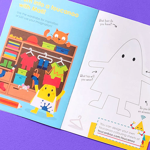magazine page which links to digital content