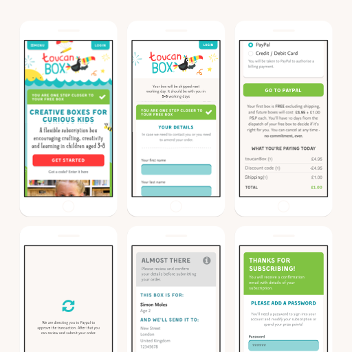 Optimise the signup funnel